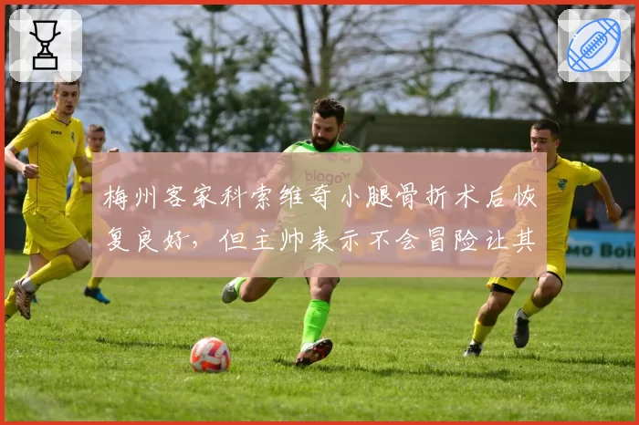 梅州客家科索维奇小腿骨折术后恢复良好,但主帅表示不会冒险让其提前复出